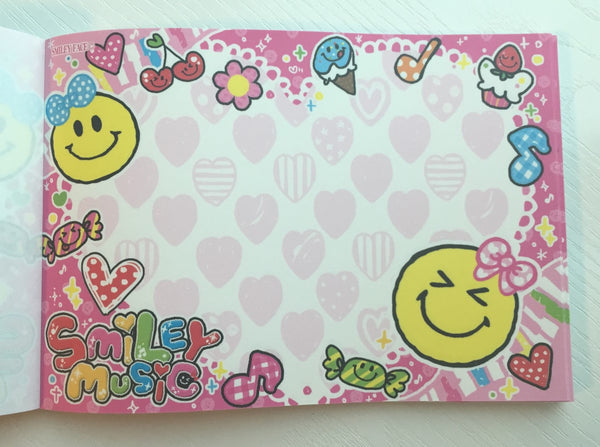 Smiley Face Music Big Memo Pad by Kamio from Japan - CharmTape - 5