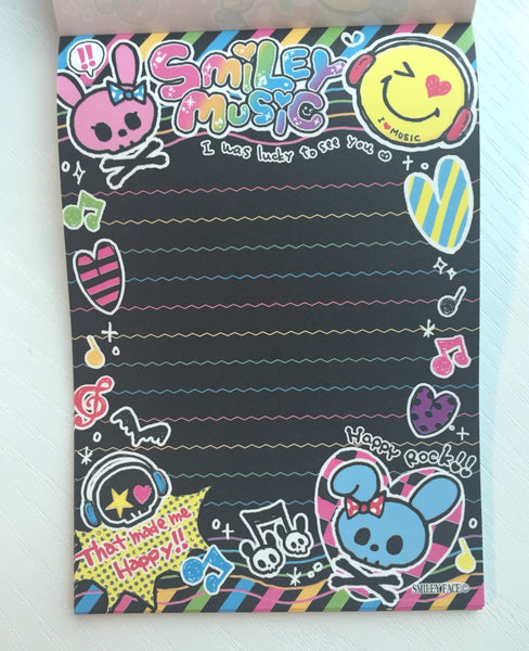 Smiley Face Music Big Memo Pad by Kamio from Japan - CharmTape - 6