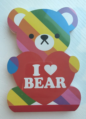 I Heart Bear Big Memo Pad by Kamio from Japan - CharmTape - 1