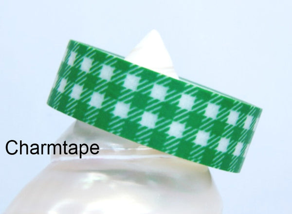 Gingham check Washi Tape 15mm x 10m WT30 - CharmTape - 6