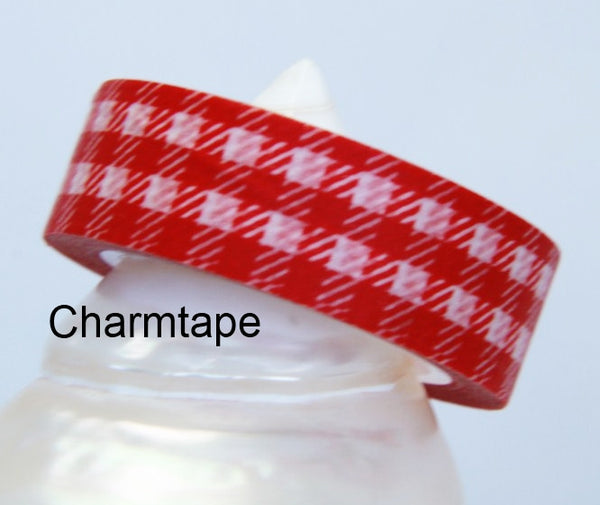 Gingham check Washi Tape 15mm x 10m WT30 - CharmTape - 11