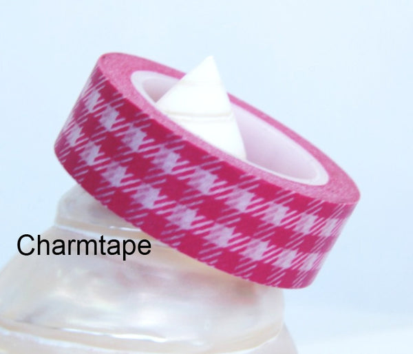 Gingham check Washi Tape 15mm x 10m WT30 - CharmTape - 13