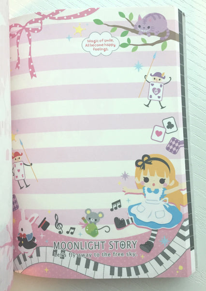 Alice in Wonderland Big Memo Pad by Qlia from Japan - CharmTape - 5