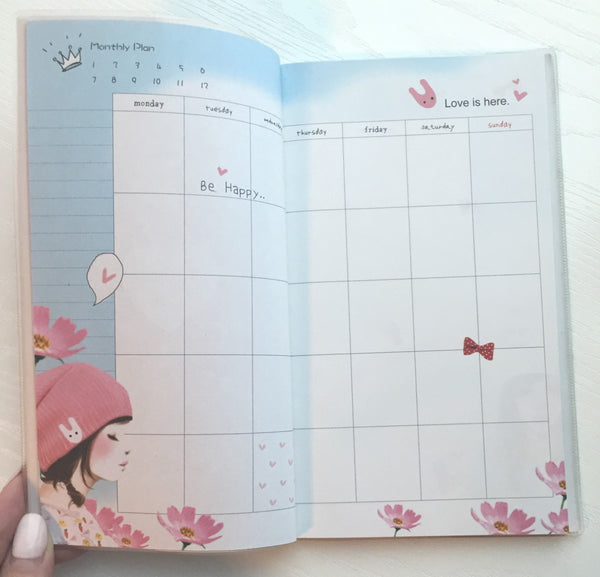 Angelic Girl Daily Planner Scheduler - Undated Journal - CharmTape - 4