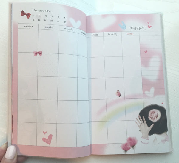 Angelic Girl Daily Planner Scheduler - Undated Journal - CharmTape - 5