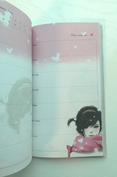 Angelic Girl Daily Planner Scheduler - Undated Journal - CharmTape - 8