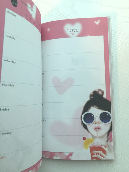 Angelic Girl Daily Planner Scheduler - Undated Journal - CharmTape - 9