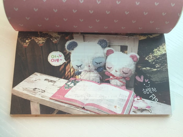 Couple Teddy Bear Daily Planner Scheduler - Undated Journal - CharmTape - 3