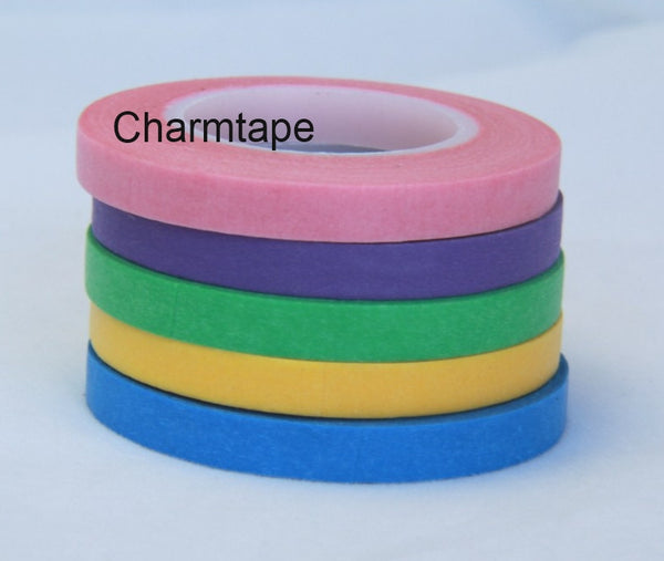 Washi Tape 5 Roll Mix Colorful 2/8" (5mm) Paper Masking 11 yards WT27 - CharmTape - 2