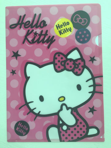 Sanrio Hello Kitty A4 plastic file folder - CharmTape - 1