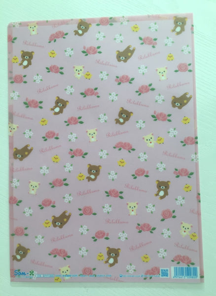 Rilakkuma bear A4 plastic file folder - CharmTape - 2