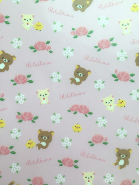 Rilakkuma bear A4 plastic file folder - CharmTape - 3