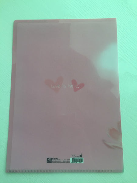 Pinkfoot Pretty Girl A4 plastic file folder - Love is here - CharmTape - 2