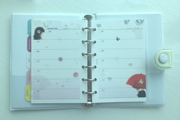 Girl's Romance Filofax Daily Planner Scheduler from Pinkfoot Korea - CharmTape - 4