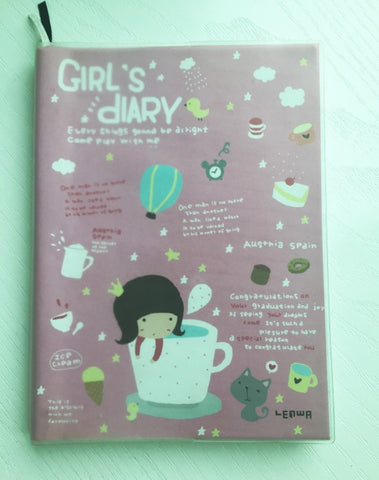 Girl Daily Planner Scheduler - in Pink - CharmTape - 1