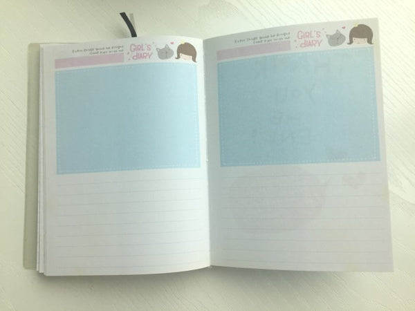 Girl Daily Planner Scheduler - in Pink - CharmTape - 8