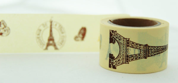 In Love with Paris Big Washi Masking Tape 30mm WT857 - CharmTape - 1