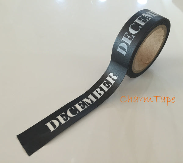 December washi tape 18mm x 8meters WT704 - CharmTape - 2