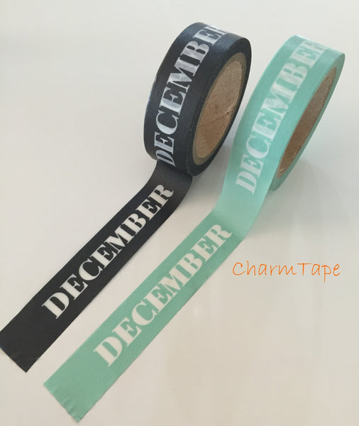 December washi tape 18mm x 8meters WT704 - CharmTape - 5