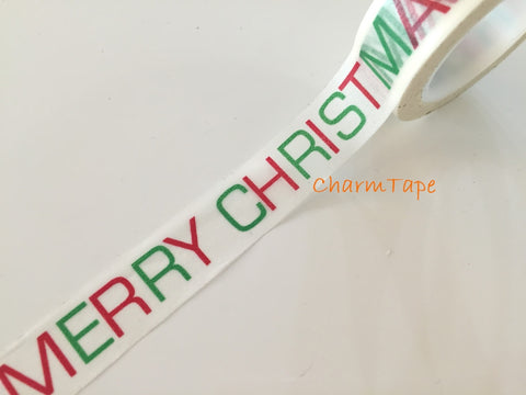 Copy of Red Christmas Trees on Blue Washi Tape 15mm x 10 meters WT99 - CharmTape - 1