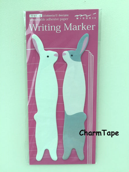 Long Ear Bunny Rabbit Post-it Memo Marker Pad 20 sheets SS401 - CharmTape - 1