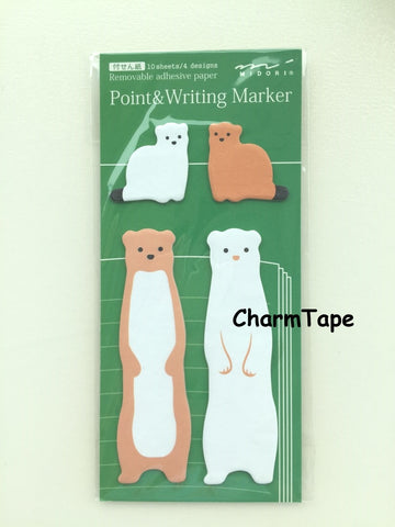 Bear & Baby Shaped Sticky Post-it Memo Marker Pad  40 sheets SS407 - CharmTape - 1