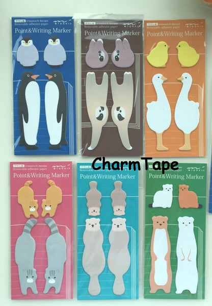 Penguins & Baby Shaped Sticky Post-it Memo Marker Pad 40 sheets SS406 - CharmTape - 2