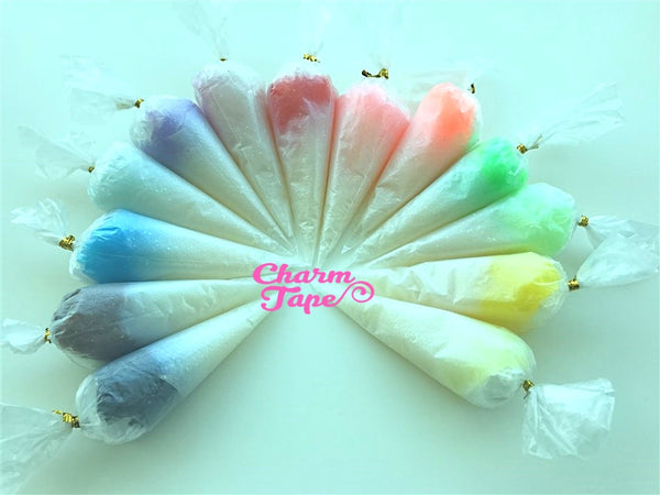 Gradient Glitter Jelly Whip Deco Cream - 50 gram (Free 1 tip) Fake Frosting