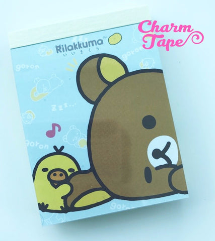 Rilakkuma Bear mini Memo Pad by San-x from Japan