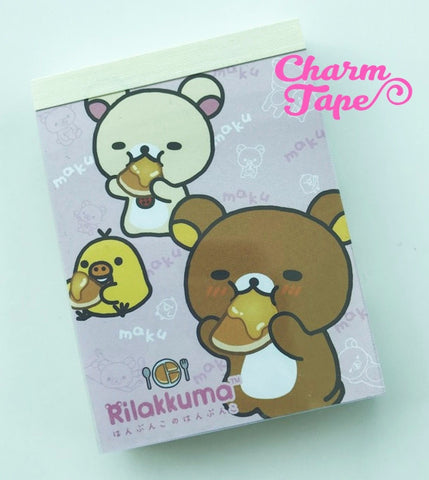 Rilakkuma Bear mini Memo Pad by San-x from Japan