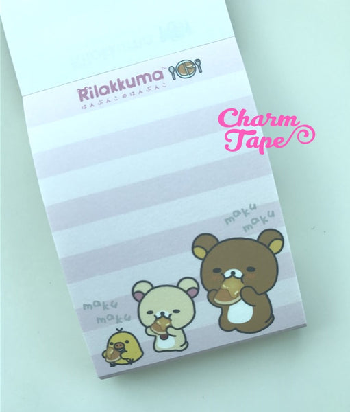 Rilakkuma Bear mini Memo Pad by San-x from Japan