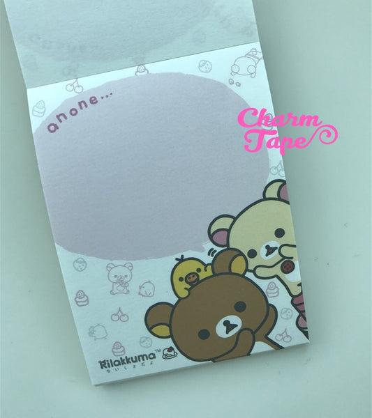 Rilakkuma Bear mini Memo Pad by San-x from Japan