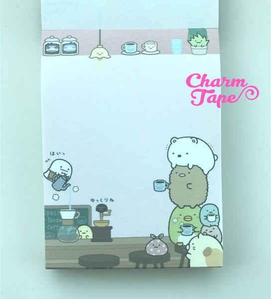 Sumikko Gurashi in coffee shop mini Memo Pad by San-x from Japan