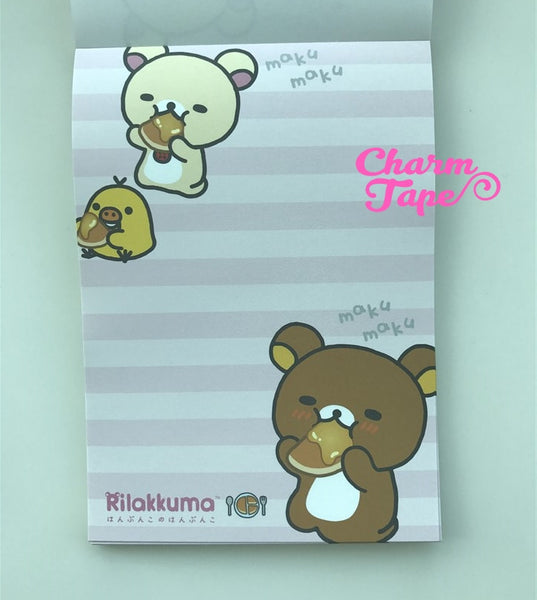 Rilakkuma Bear Big Memo Pad by San-x from Japan