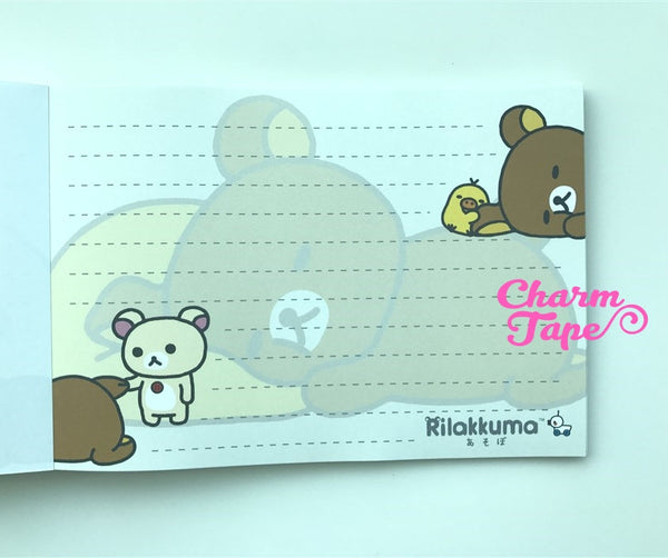 Rilakkuma Bear Big Memo Pad by San-x from Japan