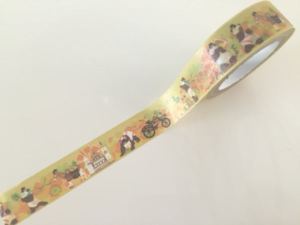 Panda Bear Fantasy - Washi tape - 10 meters WT808 - CharmTape - 2