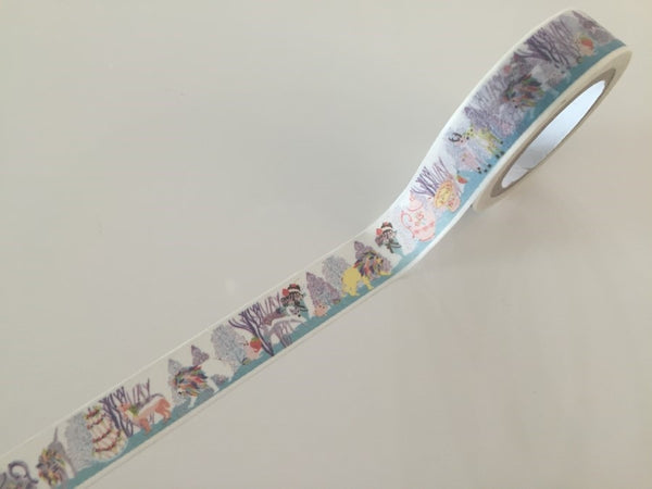 Lion Tea time Fantasy - Washi tape - 10 meters WT805 - CharmTape - 1