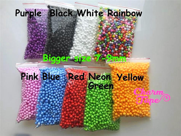 10000 CHEAP Styrofoam Balls 2mm 3mm or 7-9mm Polystyrene Filler Foam Ball Bead Choose Color DIY Slime Floam Arts and Crafts Supplies