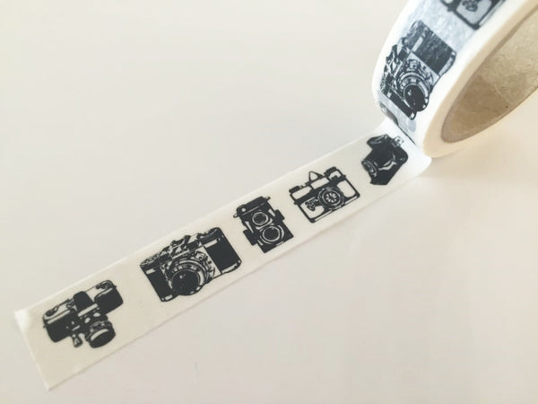 Black Camera - Washi Tape 15mm x 10 meters WT836 - CharmTape - 2