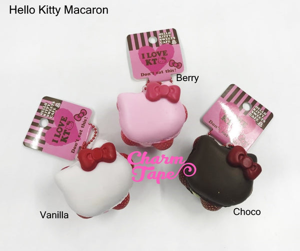 Hello Kitty Berry Macaroon Squishy cellphone charm by Sanrio