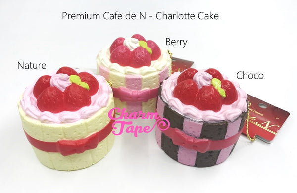 Premium Cafe de N Charlotte Cake squishy cellphone charm