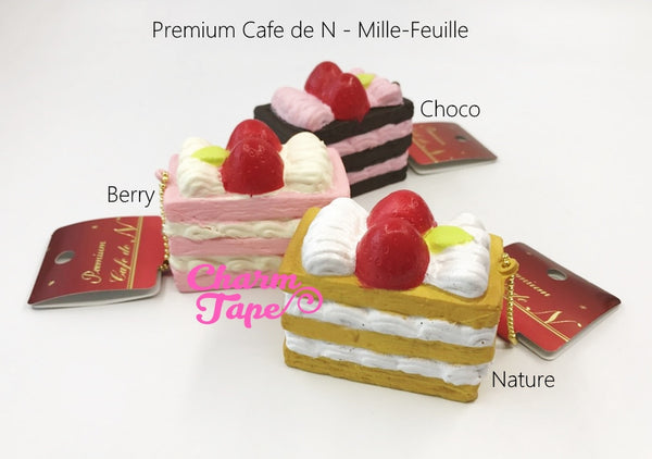 Premium Cafe de N Mille-Feuille Cake squishy cellphone charm