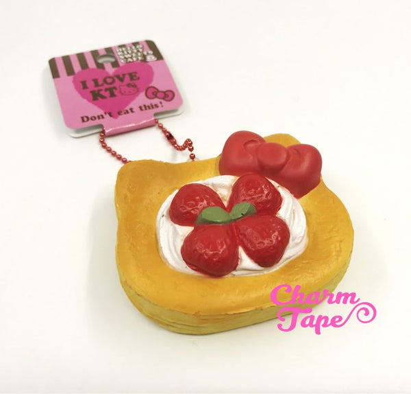 Hello Kitty Strawberry Danish Pastry Squishy cellphone charm by Sanrio