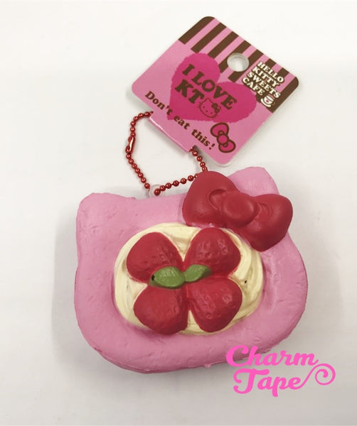 Hello Kitty Strawberry Danish Pastry Squishy cellphone charm by Sanrio