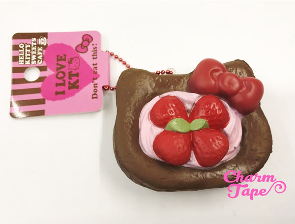 Hello Kitty Strawberry Danish Pastry Squishy cellphone charm by Sanrio