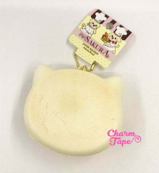 Kitty Cat Face Squishy cellphone charm by Cafe Sakura