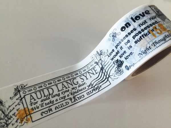 Big Washi Tape - Auld Lang Syne (30mm X 10M) WT891 - CharmTape - 3