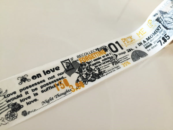 Big Washi Tape - Auld Lang Syne (30mm X 10M) WT891 - CharmTape - 4