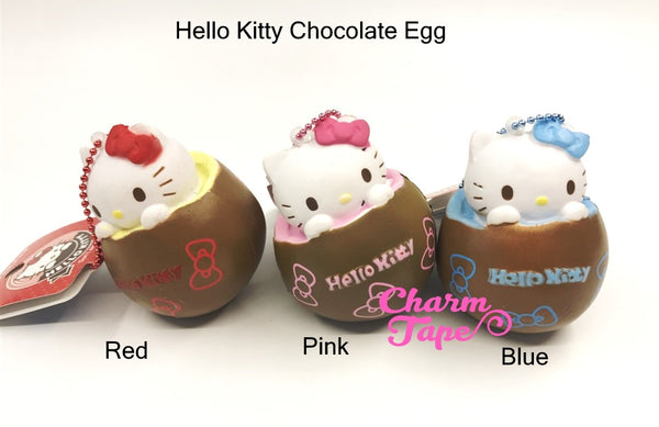 Hello Kitty Chocolate Egg Squishy cellphone charm by Sanrio