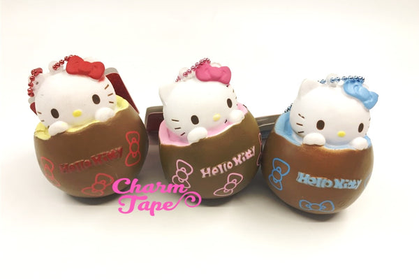 Hello Kitty Chocolate Egg Squishy cellphone charm by Sanrio